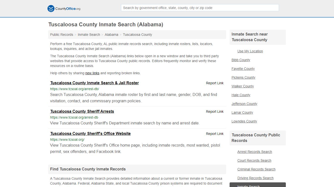 Inmate Search - Tuscaloosa County, AL (Inmate Rosters ...